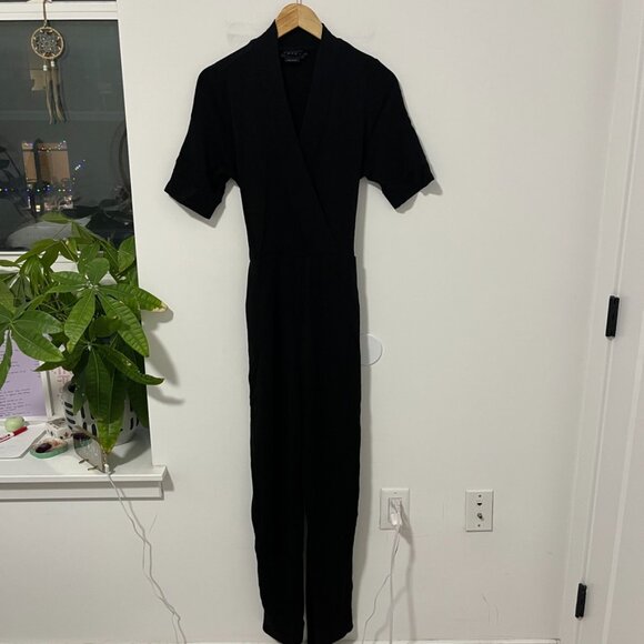 Hatch Black Short Sleeve Maternity Jumpsuit Size 1 - Picture 3 of 7